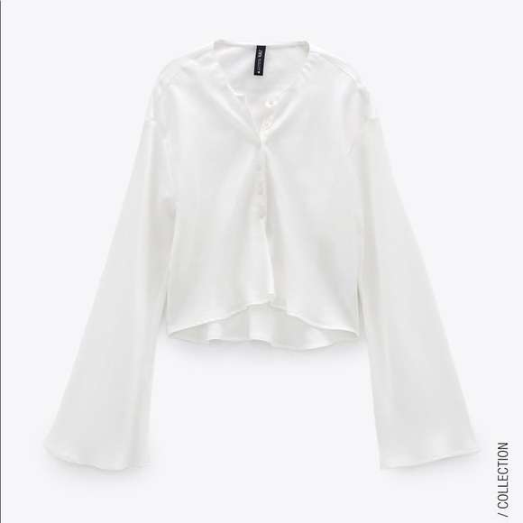 ZARA Flowy Shirt BNWT - Picture 3 of 6